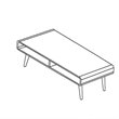 Bowery Hill Wood Halmstad Coffee Table in Rich Walnut Finish