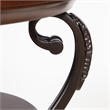 Bowery Hill Traditional Wood 2-Shelf Side Table Brown Cherry