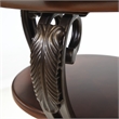Bowery Hill Traditional Wood 2-Shelf Side Table Brown Cherry