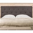 Bowery Hill Fabric California King Tufted Platform Bed in Gray