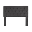 Bowery Hill Fabric California King Tufted Platform Bed in Gray