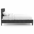 Bowery Hill Fabric California King Tufted Platform Bed in Gray