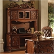 Bowery Hill Modern Wood Computer Desk with Hutch in Cherry Oak