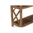 Bowery Hill Contemporary 3-Shelf Wood Bookcase in Natural/Black