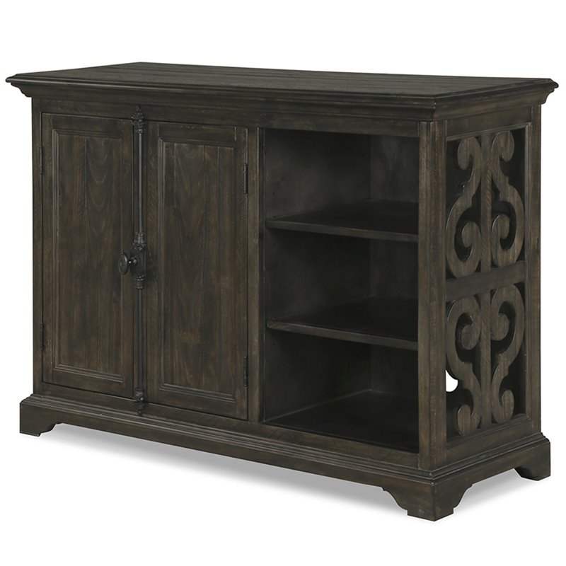Bowery Hill Contemporary Printer Stand in Weathered Peppercorn
