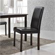 Bowery Hill Modern Faux Leather Dining Side Chair (Set of 4)