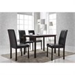 Bowery Hill Modern Faux Leather Dining Side Chair (Set of 4)