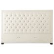 Bowery Hill Modern / Contemporary Tufted Queen Platform Bed in White