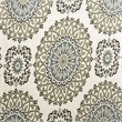 Bowery Hill Transitional Woven Fabric Ottoman in Blue and Gray