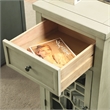 Bowery Hill Modern Wood 1-Drawer Side Table in Antique White
