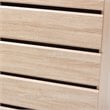 Bowery Hill 5 Drawer Modern Chest in Light Oak and Dark Grey