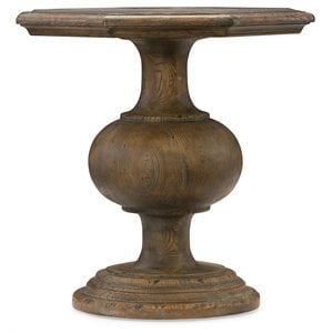 Bowery Hill Traditional / Formal Wood End Table in Saddle Brown