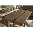 Bowery Hill Modern Extendable Counter Height Dining Table in Brown