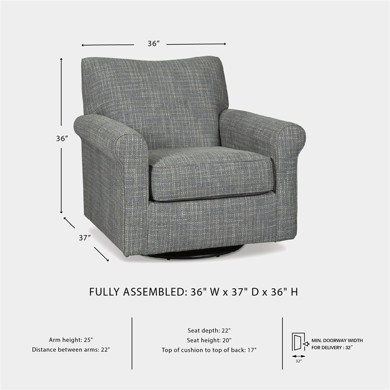 Bowery Hill Modern / Contemporary Swivel Glider in Ash Finish