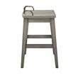 Bowery Hill Modern Rustic Smokey Oak Solid Wood Counter Stool