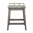 Bowery Hill Modern Rustic Smokey Oak Solid Wood Counter Stool