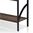 Bowery Hill Modern Wood 3-Shelf Console Table in Reclaimed Oak