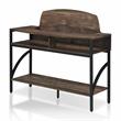 Bowery Hill Modern Wood 3-Shelf Console Table in Reclaimed Oak