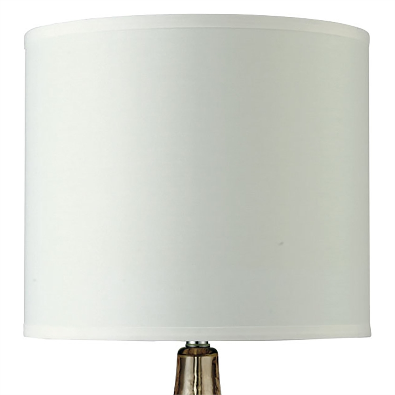 Bowery Hill Modern / Contemporary Glass Table Lamp in Amber Orange