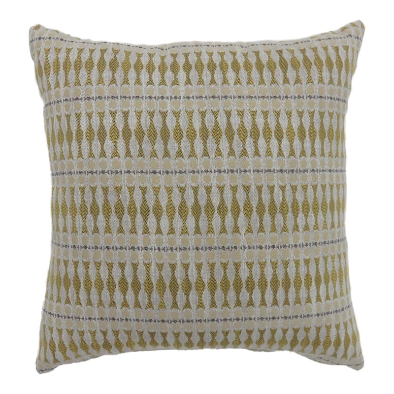 Bowery Hill Modern Fabric Large Throw Pillow in Yellow (Set of 2)