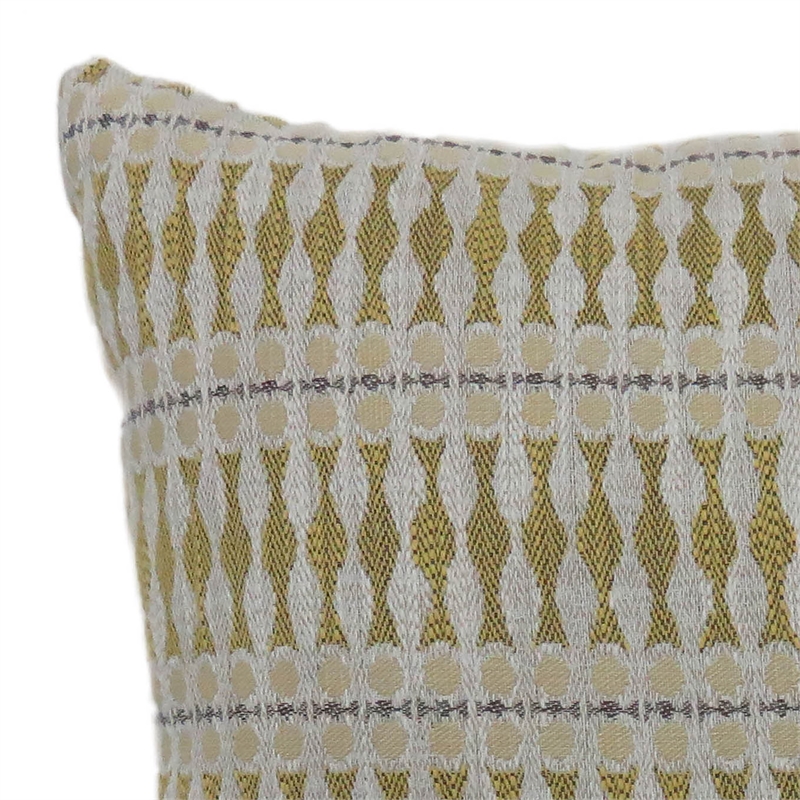 Bowery Hill Modern Fabric Large Throw Pillow in Yellow (Set of 2)