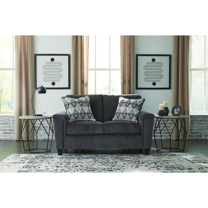 Bowery Hill Modern / Contemporary Loveseat in Natural Finish