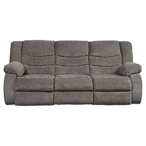 Bowery Hill Modern / Contemporary Reclining Sofa in Gray Finish