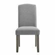 Bowery Hill Modern / Contemporary Gray Finish Fabric Side Chair