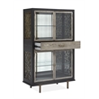Bowery Hill Modern / Contemporary Display Cabinet in Black Finish