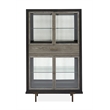 Bowery Hill Modern / Contemporary Display Cabinet in Black Finish