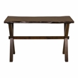 Bowery Hill Transitional Solid Wood Console Table in Walnut Finish