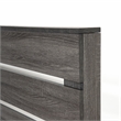 Bowery Hill Transitional Wood California King Slatted Bed in Gray
