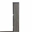 Bowery Hill Transitional Wood California King Slatted Bed in Gray
