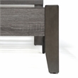Bowery Hill Transitional Wood California King Slatted Bed in Gray