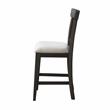 Bowery Hill Natural Linen Fabric and Wood Counter Height Chair