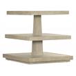 Bowery Hill Contemporary Living Room Wood Three Tiers End Table