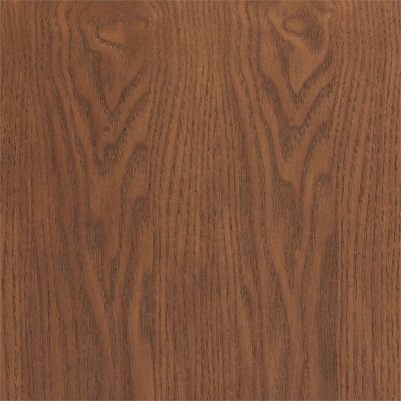 Bowery Hill Brown Finished Wood and Synthetic Rattan 2-Drawer Nightstand