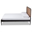 Bowery Hill Modern Charcoal Finished Wood Queen Size Platform Bed