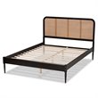 Bowery Hill Modern Charcoal Finished Wood Queen Size Platform Bed