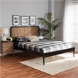 Bowery Hill Modern Charcoal Finished Wood Queen Size Platform Bed