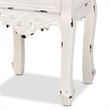 Bowery Hill Two-Tone Brown and Antique White Wood 2-Drawer End Table