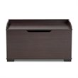 Bowery Hill Dark Brown Finished Wood Cat Litter Box Cover House