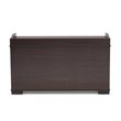 Bowery Hill Dark Brown Finished Wood Cat Litter Box Cover House