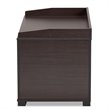 Bowery Hill Dark Brown Finished Wood Cat Litter Box Cover House
