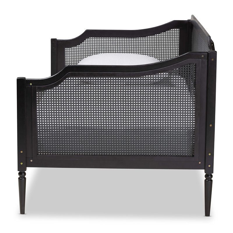 Bowery Hill Contemporary Charcoal Finished Wood Twin Size Daybed