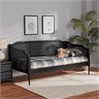 Bowery Hill Contemporary Charcoal Finished Wood Twin Size Daybed