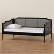 Bowery Hill Contemporary Charcoal Finished Wood Twin Size Daybed
