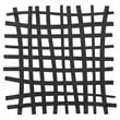 Bowery Hill Square Abstract Grid Pattern Iron Metal Wall Decor in Black