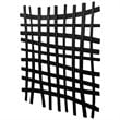 Bowery Hill Square Abstract Grid Pattern Iron Metal Wall Decor in Black