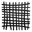 Bowery Hill Square Abstract Grid Pattern Iron Metal Wall Decor in Black
